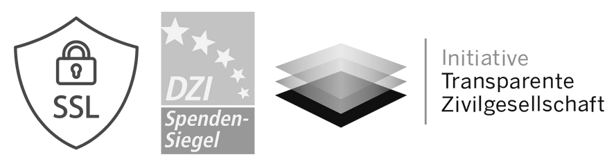 SSL, DZI-Spendensiegel und Initiative Transparente Zivilgesellschaft